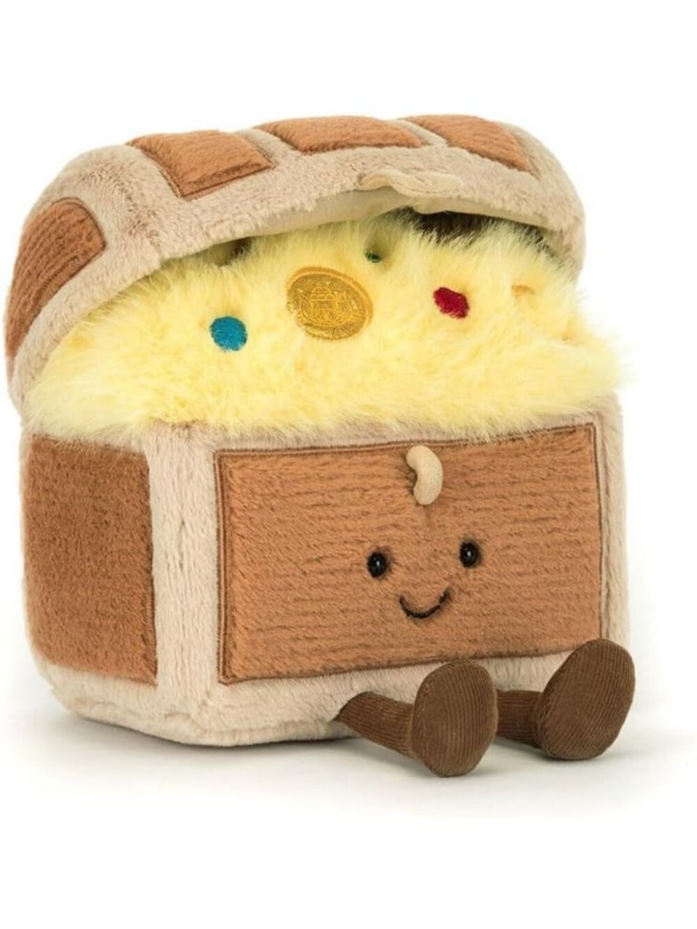 Adorable Plush Treasure Chest Toy - Soft, Interactive, Perfect for Kids